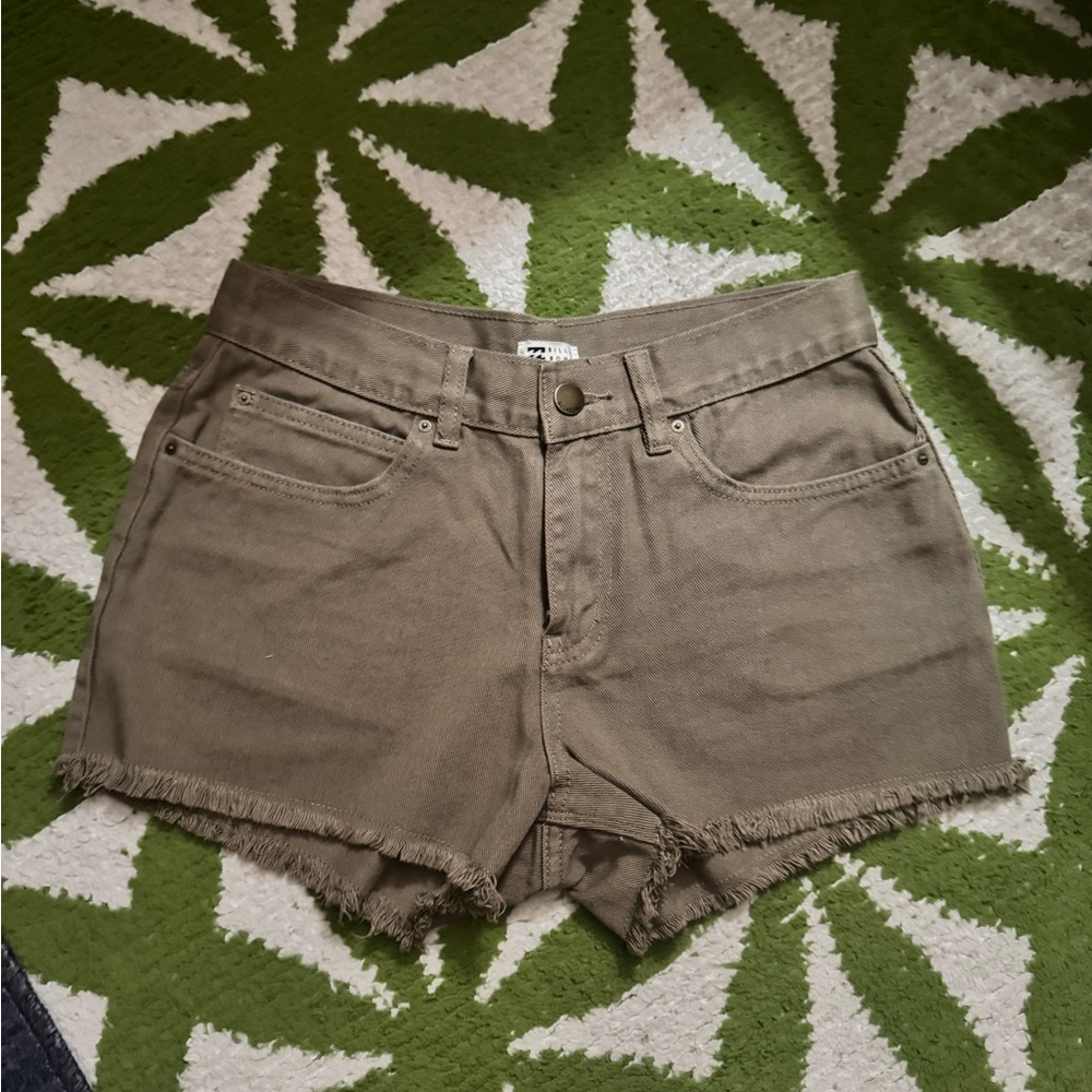 Billabong Green Jean Shorts Casual Denim Style